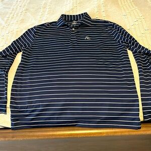 Rhoback Long Sleeve Polo Navy